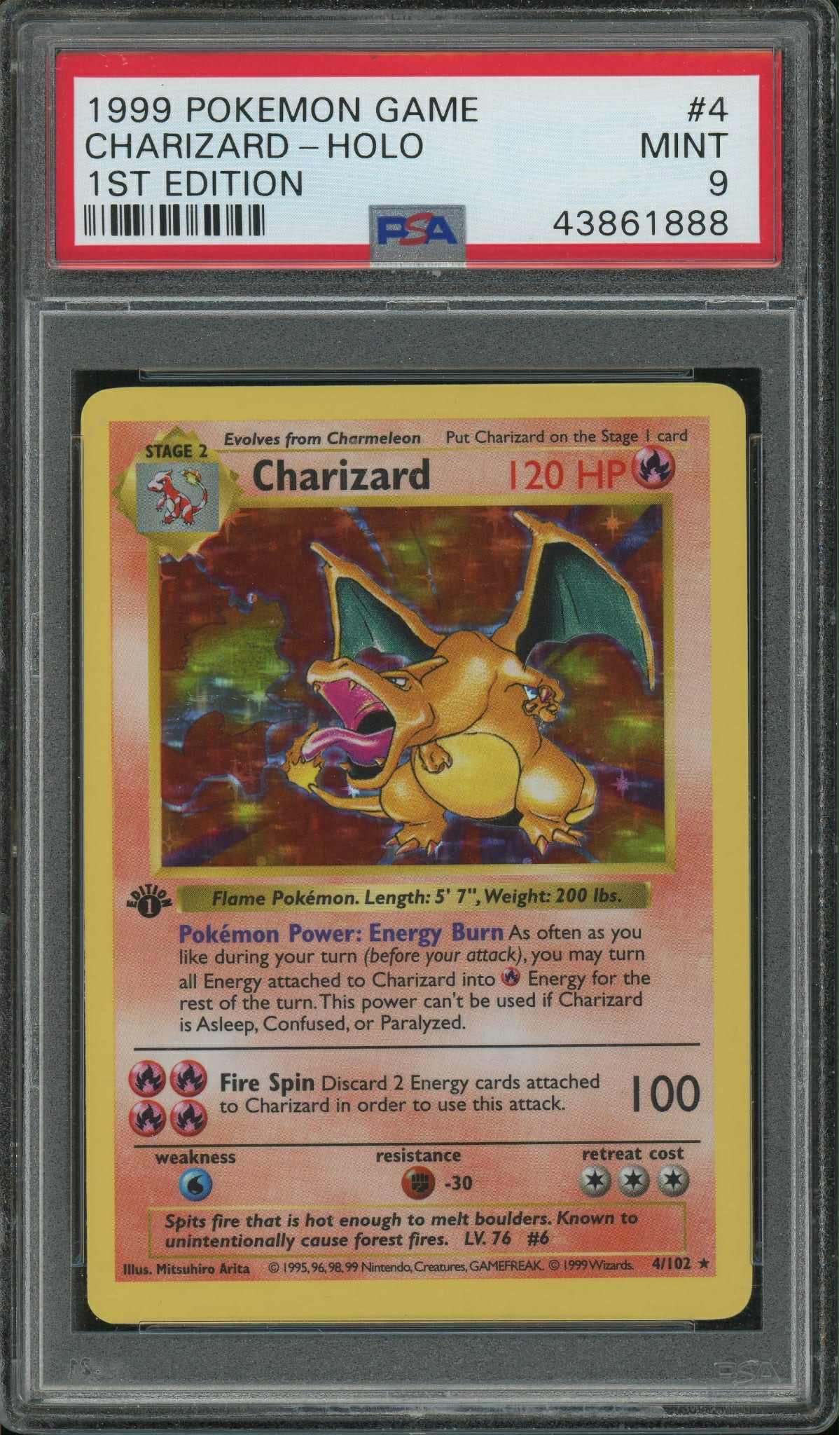 Charizard - 1st Edition Base Set PSA 9 - 43861888