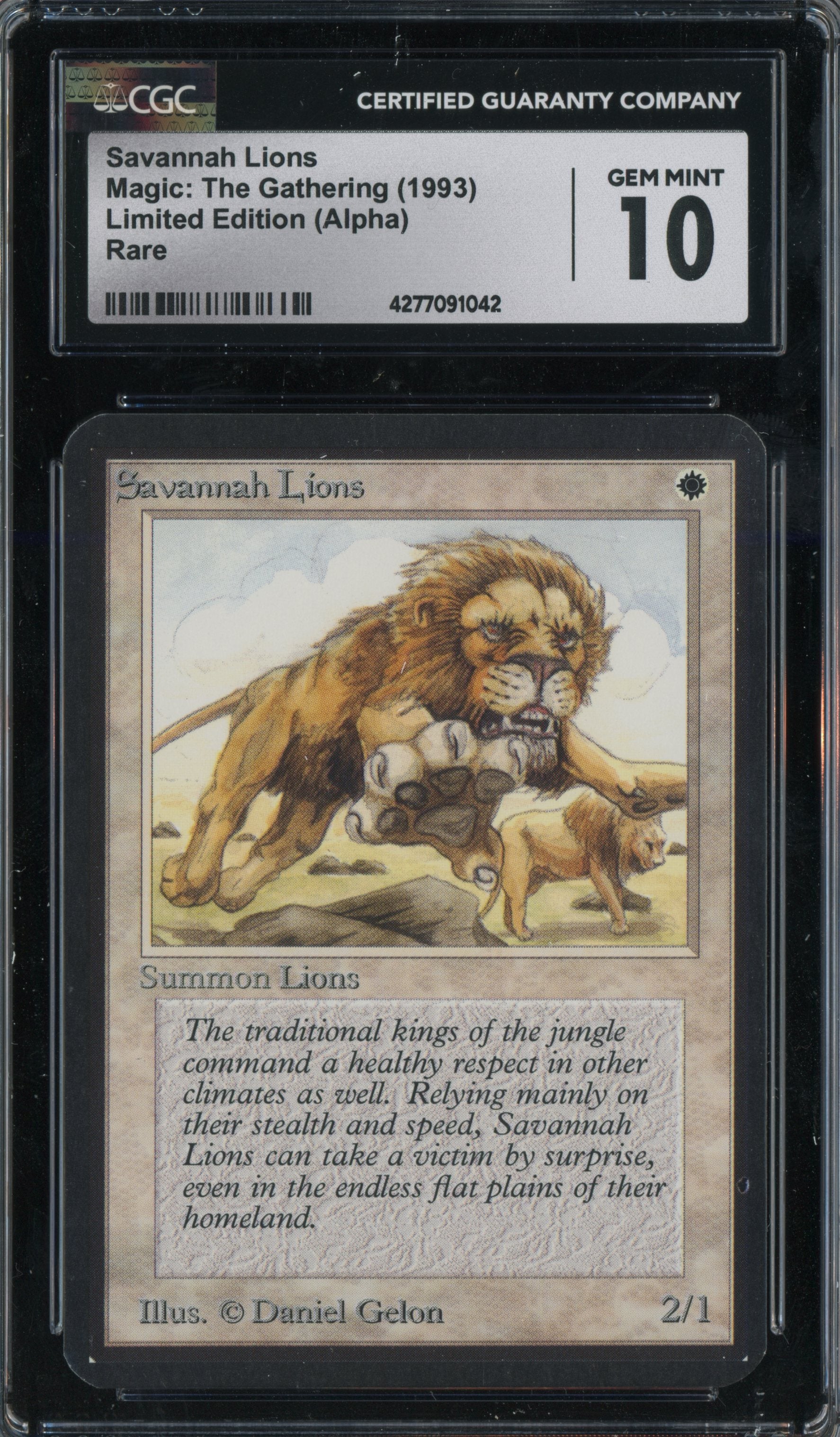 Savannah Lions - Alpha CGC 10 Gem Mint