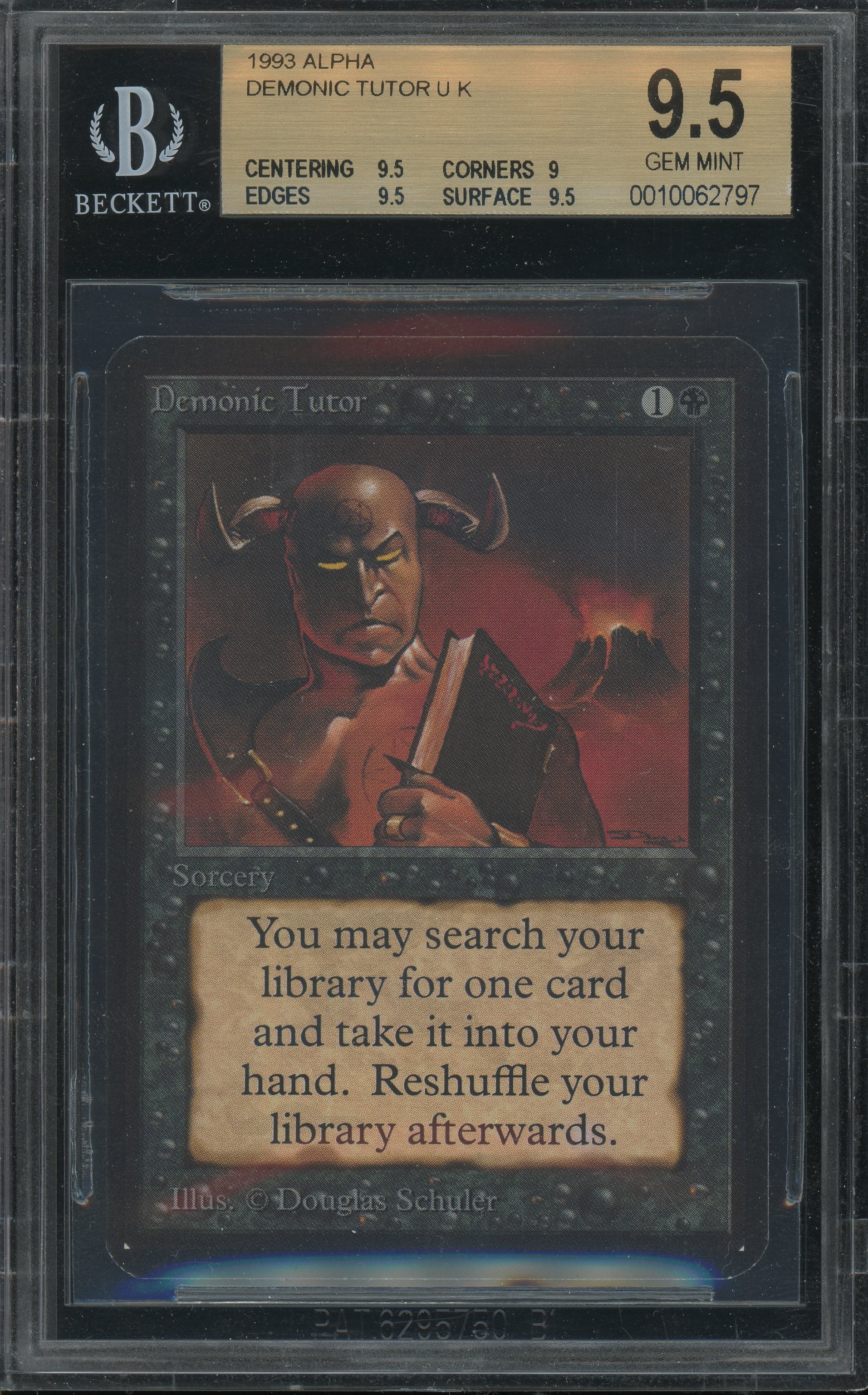 Demonic Tutor - Alpha BGS 9.5 - 10062797 – Pristine Collectibles