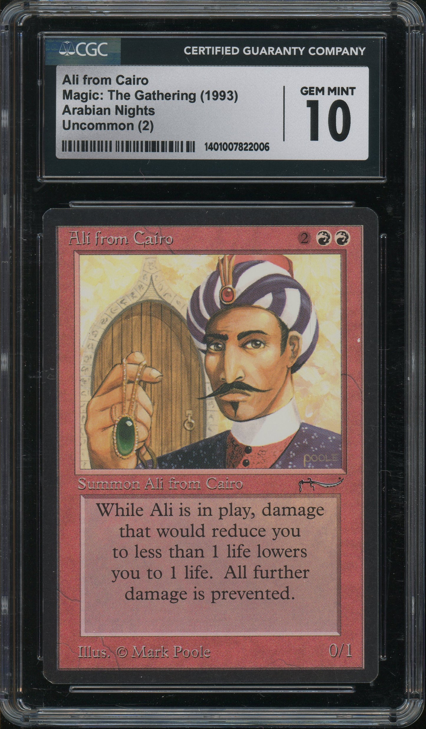 Ali From Cairo -  Arabian Nights CGC 10 Gem Mint - 1401007822006