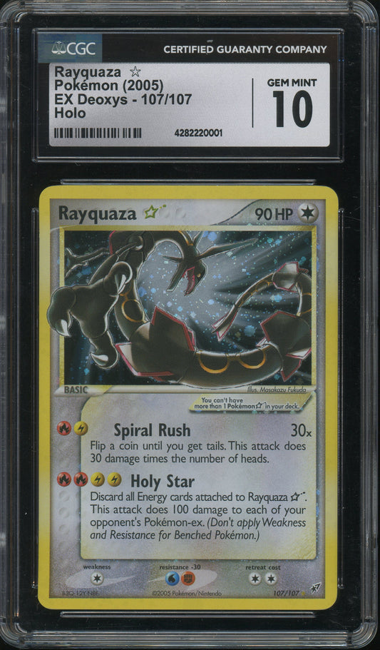 Rayquaza - EX Deoxys CGC 10 Gem Mint - 4282220001