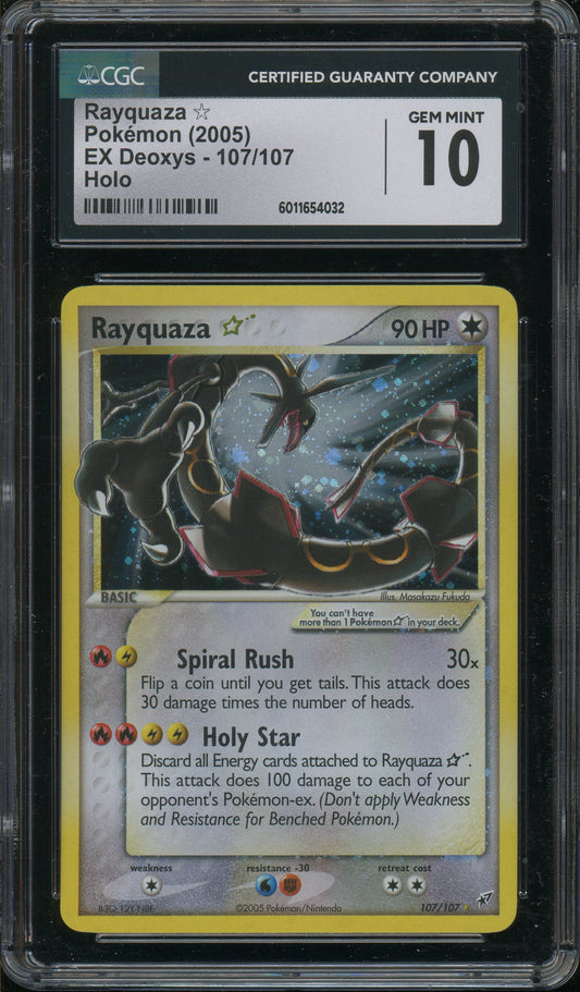 Rayquaza - EX Deoxys CGC 10 Gem Mint - 6011654032