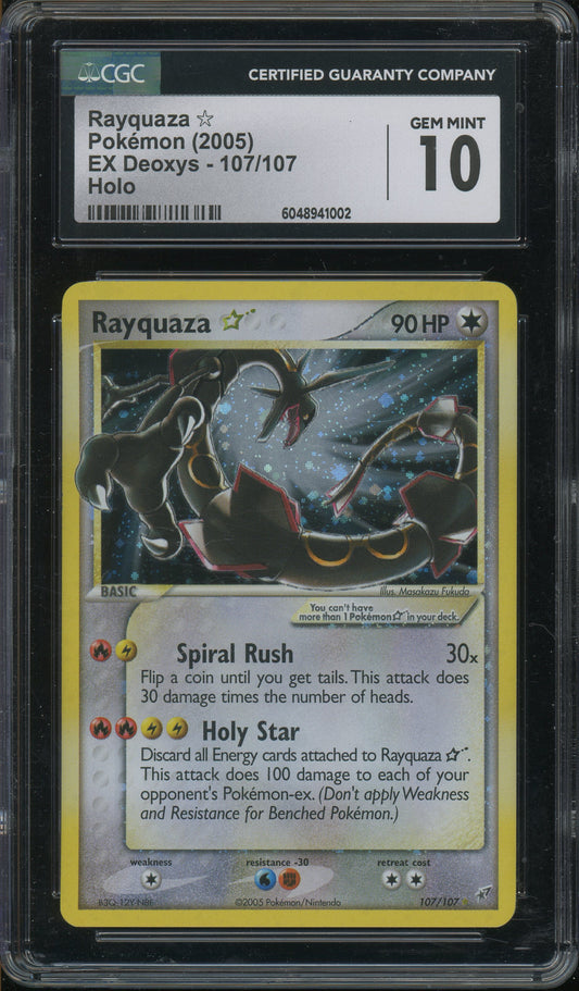 Rayquaza - EX Deoxys CGC 10 Gem Mint - 6048941002