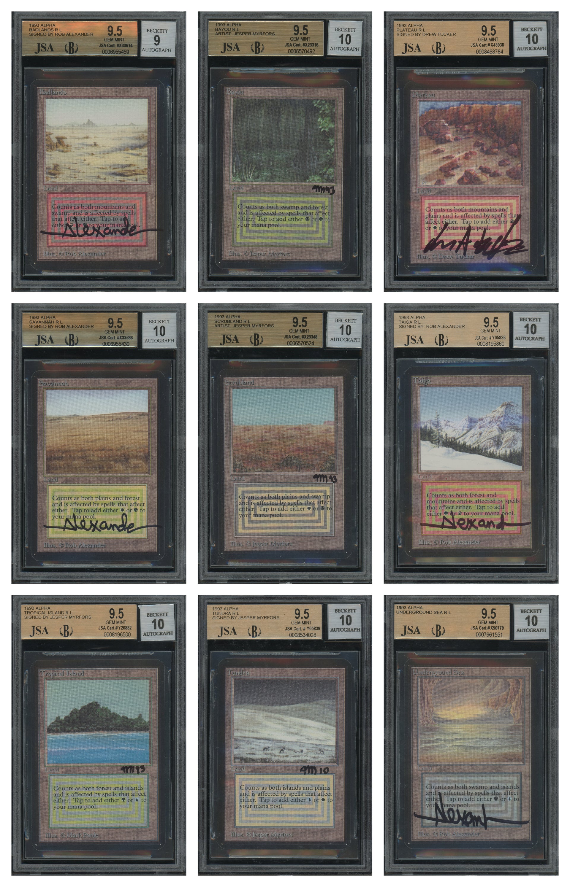 Dual Land Set (Signed)