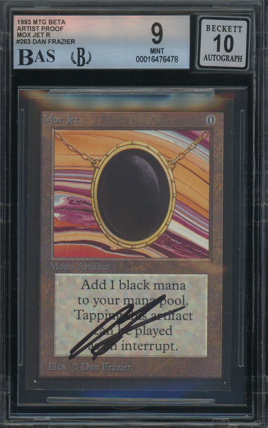 Mox Jet - Beta Artist Proof BGS 9 BAS 10 Auto - 16476478