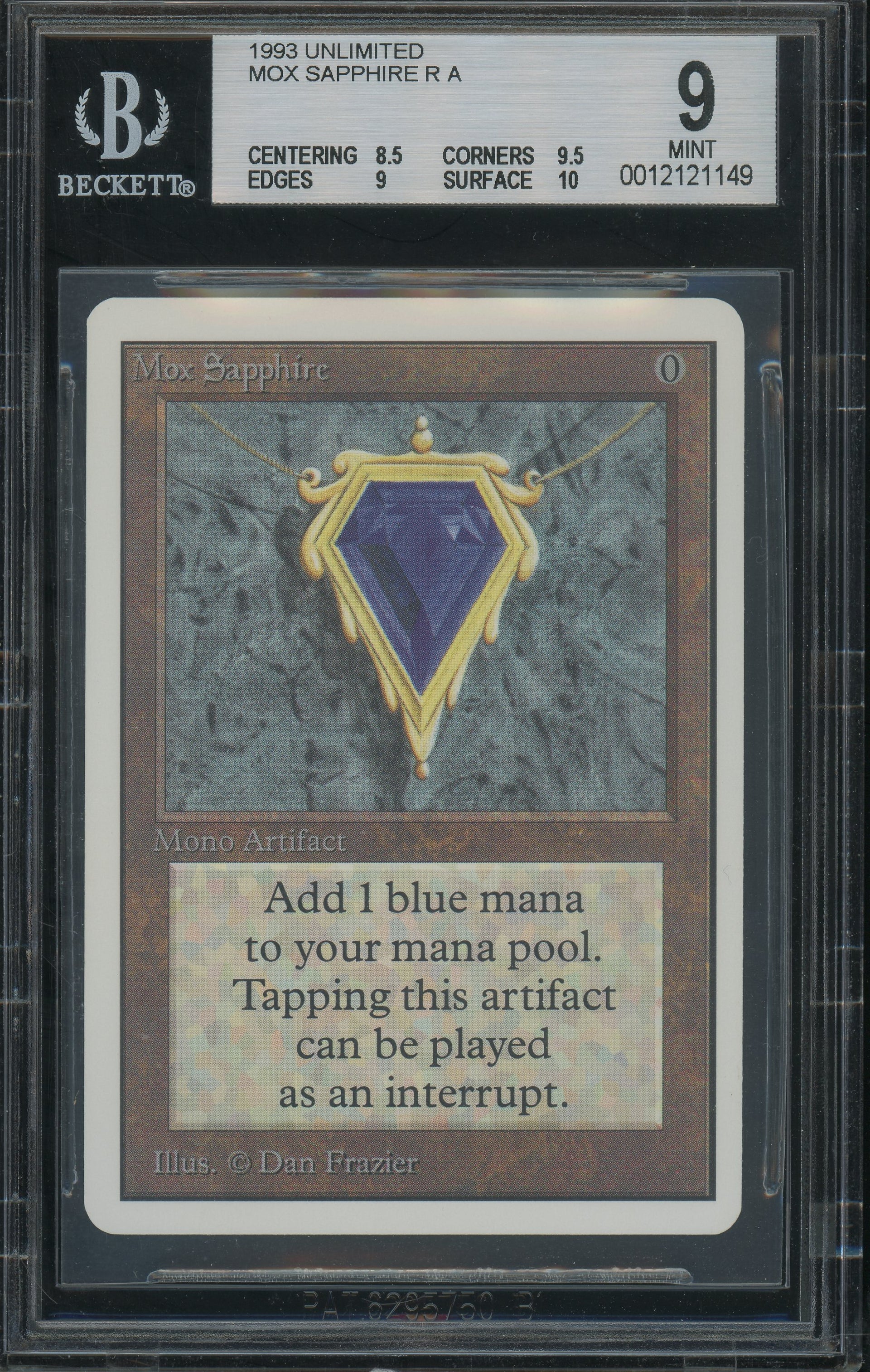 Mox Sapphire - Unlimited BGS 9 - 12121149 – Pristine Collectibles