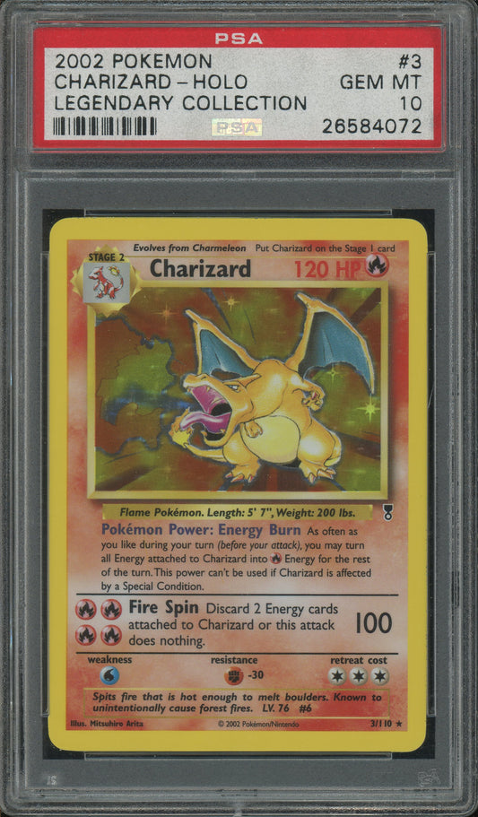 Charizard - Legendary Collection PSA 10 - 26584072