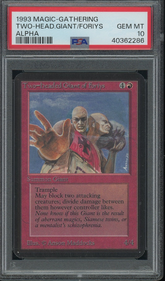 Two-headed Giant of Foriys - Alpha PSA 10 - 40362286