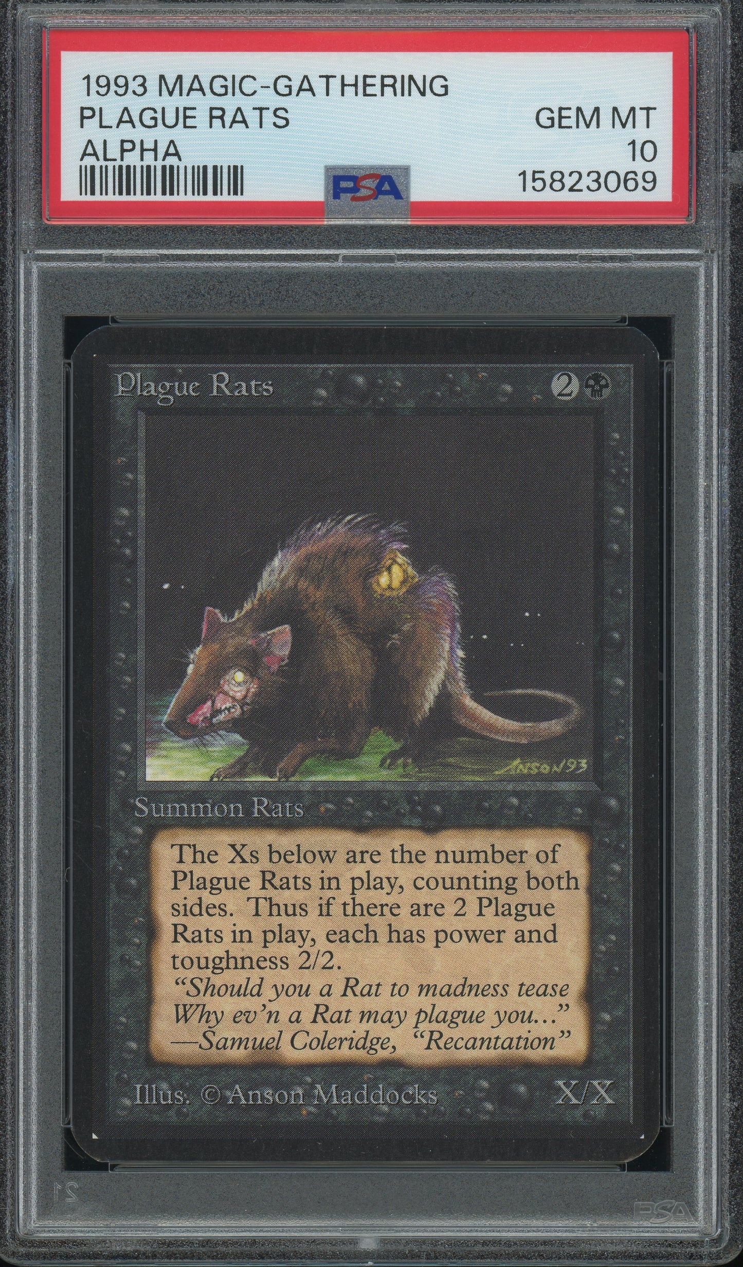 Plague Rats - Alpha PSA 10 - 15823069