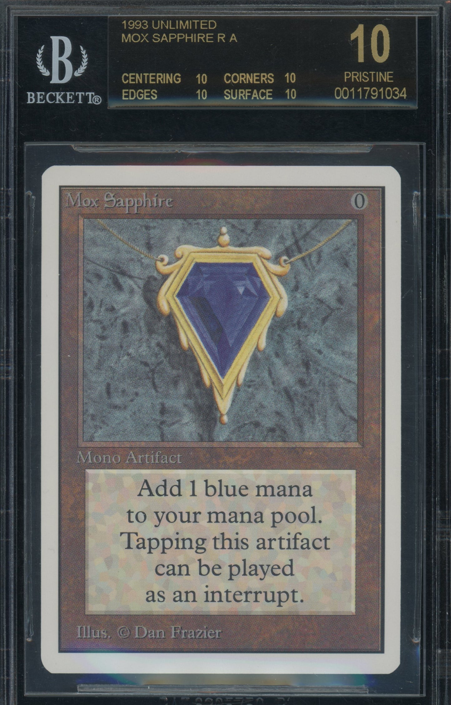 Mox Sapphire - Unlimited BGS 10 Black Label - 11791034